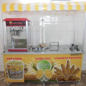 Popcorn Bardakta Mısır Ve Çubukta Patates Arabası YM 03